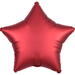 Silk Dark Red csillag fólia...
