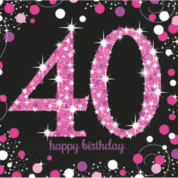 Happy Birthday 40 szalvéta...