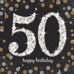 Happy Birthday 50 szalvéta...