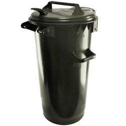 Háztartási kuka 50L-es, műanyag, szürke - [TM]