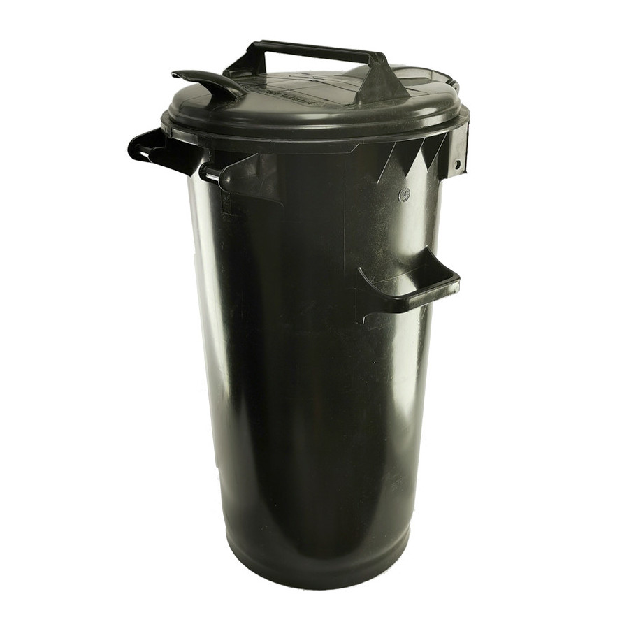 Háztartási kuka 50L-es, műanyag, szürke - [TM]