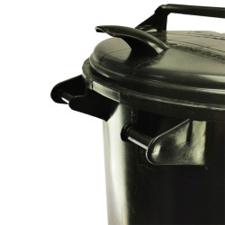 Háztartási kuka 50L-es, műanyag, szürke - [TM]