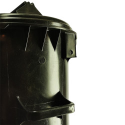 Háztartási kuka 50L-es, műanyag, szürke - [TM]