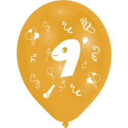 Happy Birthday 9 léggömb,...