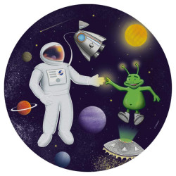 Space, Űr papírtányér 8...